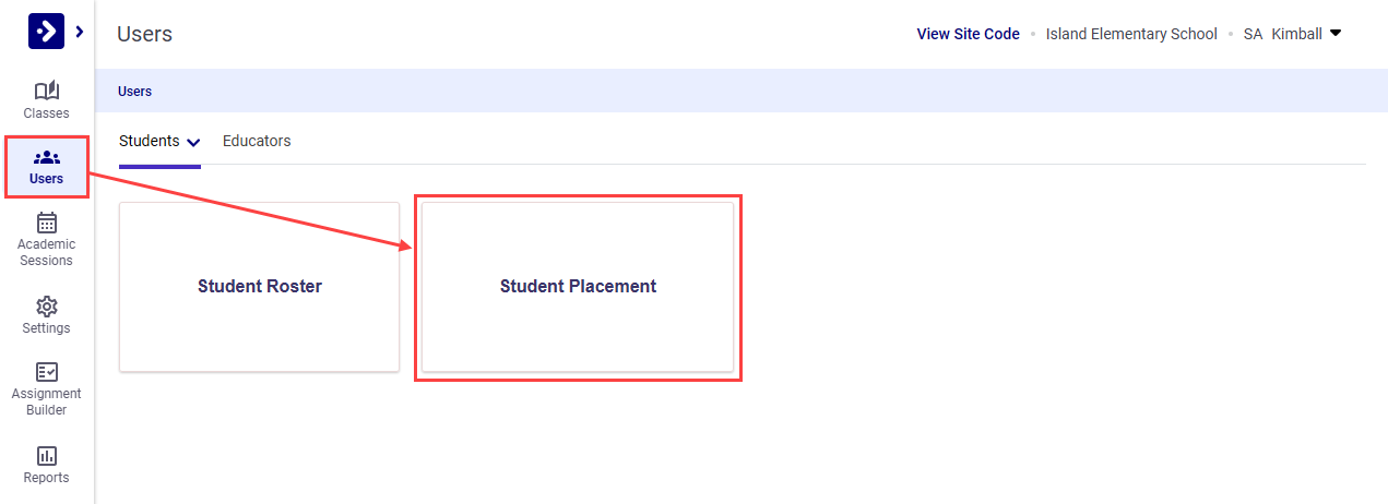 School Administrator - 1 School Navigation