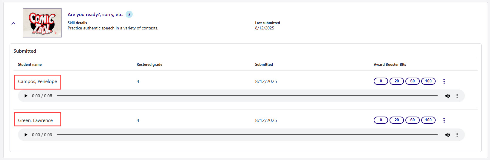 student submissions for comic talk.jpg