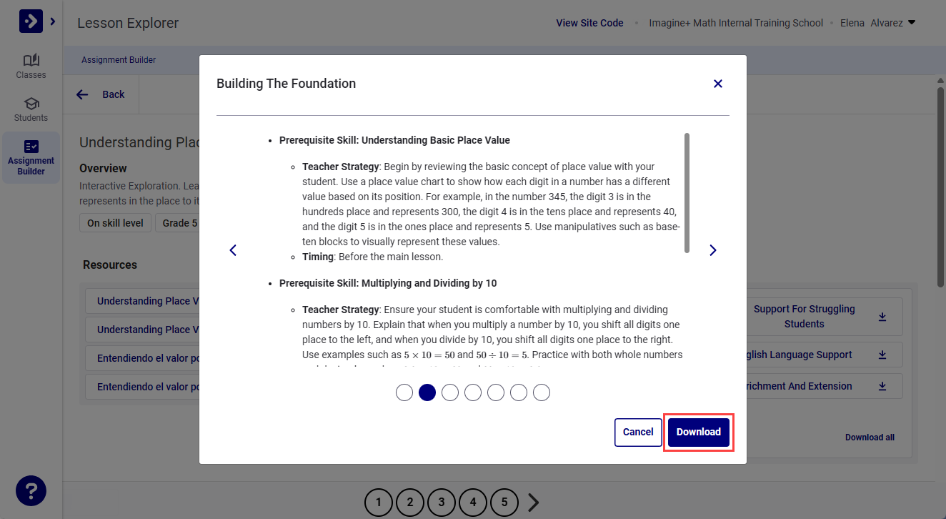 Download a Teacher Support